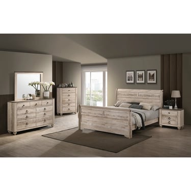 Rosalind Wheeler Anoka 5 Piece Bedroom Set Nightstands Dresser Chest Mirror FFE-745