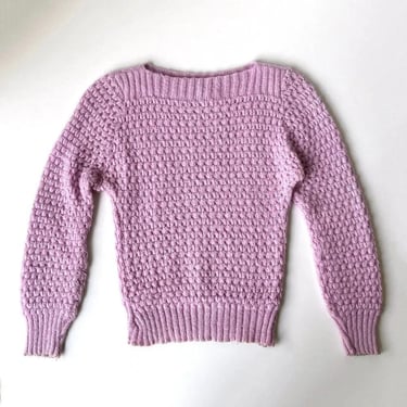 Vintage 70s Jacques Simon Lavender Sweater 