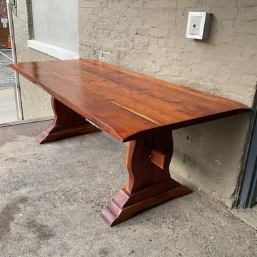 Solid Teak Trestle Table