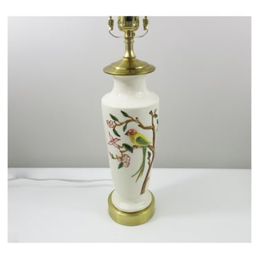 Vintage Bird Table Lamp from Vase - New Wire, Socket, Harp, Finial - 25