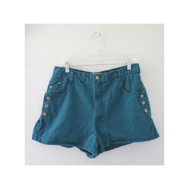 90s Denim Shorts High Waisted Blue Jean Short Size Large 
