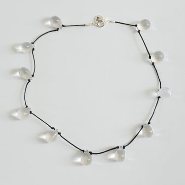 Noue Necklace in Clear and Black