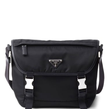 Prada Men Re-Nylon And Saffiano Leather Shoulder Bag