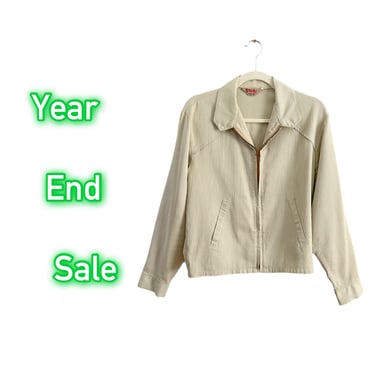 YEAR END SALE /// 40s Sportswear Jacket / 1940s Vintage Coat / Large 