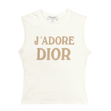 Dior J’adore White Logo Tank