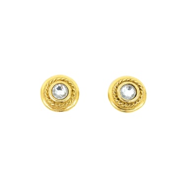 Chanel Rope Accent Crystal Earrings