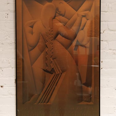Joel and Jan Martel Exposition Poster Art Deco Poster as found