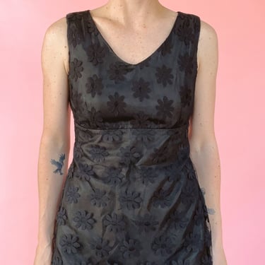 VTG 90s “SWING” Black Floral Mini 