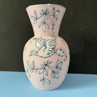 Italian Flora & Fauna Vase, C1950 