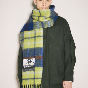 Vivienne Westwood Men Check Wool-Blend Scarf