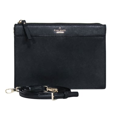 Kate Spade - Black Saffiano Leather Rectangular Crossbody Bag