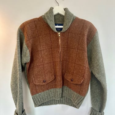 Ralph Lauren Vintage Zip Front Sweater Jacket