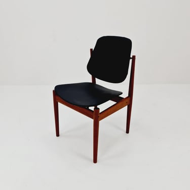 Danish teak and leather chair by Arne Vodder for France & Daverkosen, 1960s 