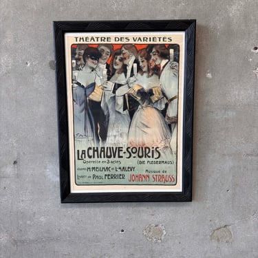 Framed French Opera Poster