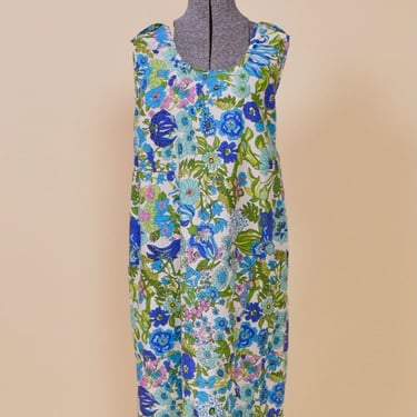 1960s Floral Pinafore, 1X