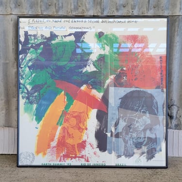 Vintage Robert Rauschenberg Poster Art Print 