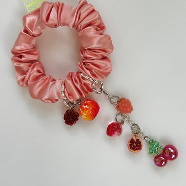 Juicy Fruit Charm Scrunchie