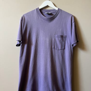 1990s FADED PURPLE LEE POCKET T SHIRT