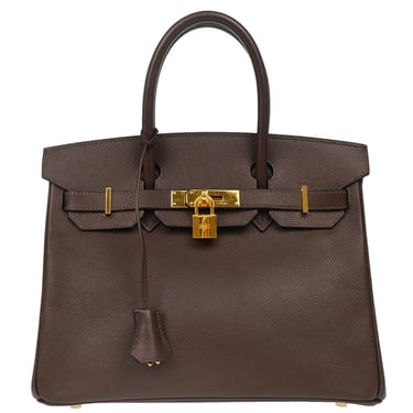 Hermes 2009 Chocolat Epsom Birkin 30 Handbag