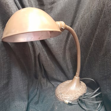 Vintage Gooseneck Metal Industrial Desk Lamp