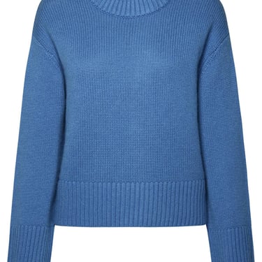 Lisa Yang Stormy Blue Cashmere Sweater Sony Woman