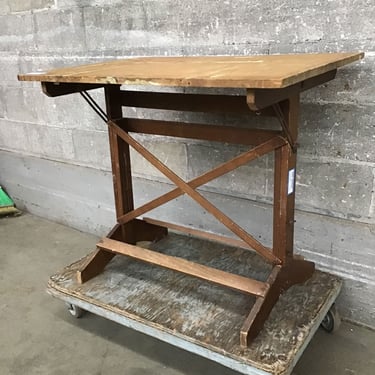 Small Vintage Drafting Table (Seattle)