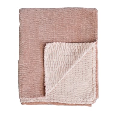 Cotton Velvet Throw