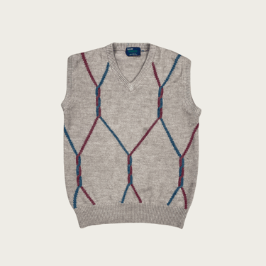 (L) Twist Pattern Sweater Vest