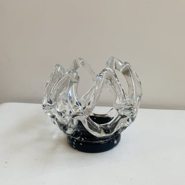 Clear Blown Glass Sculpture