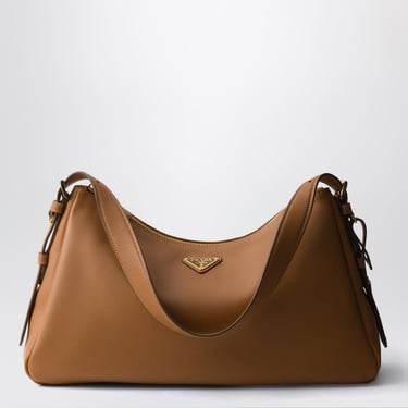 Prada Prada Aimée Large Bag In Caramel Leather Women