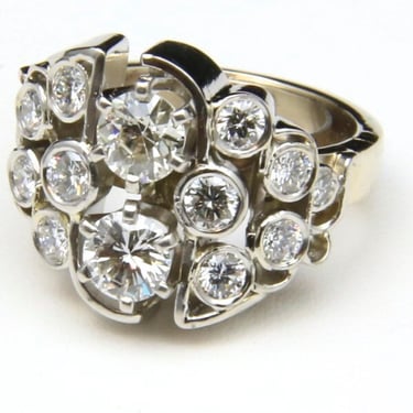 Amazing Multi-Stone Diamond Platinum Ring Custom Master Jeweler Stewart Jones 