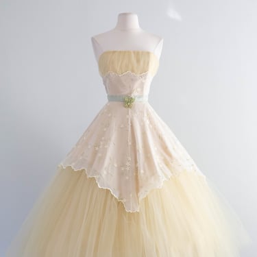 Ethereal 1950's Style Fairy Party Dress / Medium