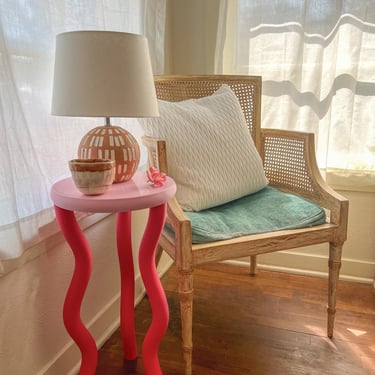 Maximalist Aesthetic Side Table - Funky Eclectic Fun Hypebeast Dopamine Home Decor - Colorful Preppy Jelly End Table Nightstand Furniture 