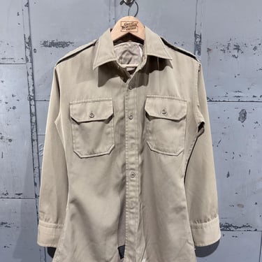 トップス 40s rayon gabardine shirts NOS Vintage 1940s-50s Rayon Gabardine Shirt Size Large Loop