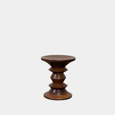 Eames Walnut Turned Shape C Stool