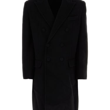 Balmain Man Black Wool Coat
