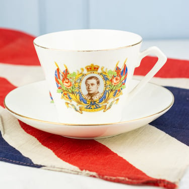Vintage Edward VIII 1937 Coronation Cup &amp; Saucer