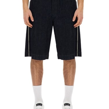 Dolce & Gabbana Men Denim Bermuda Shorts