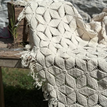 Handmade Crochet Coverlet/Tablecloth