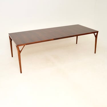 Danish Vintage Rosewood Dining Table by Willy Sigh