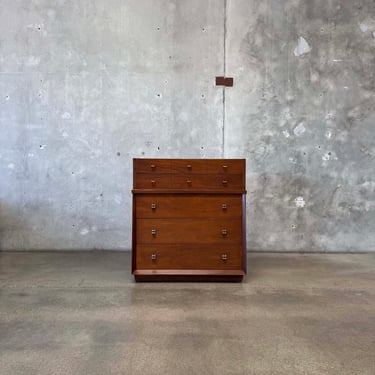 Mid Century Modern Highboy Dresser By American of Martinsville