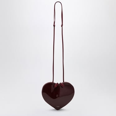 Alaia Dark Red Patent Leather Le Coeur Bag Women