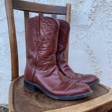 Vintage 50's 60's Lucchese Leather Cowboy Boots SOLD AS IS 