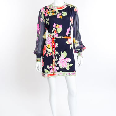 Floral Silk Jersey Dress