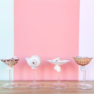 Set of Four Shell Chic Coupes