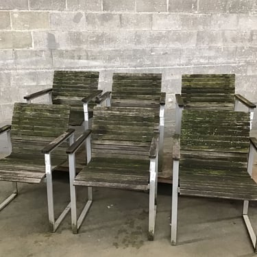 [6] Aluminum Framed Patio Chairs (Seattle)