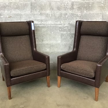 Bright Wingback Chair Pair (Seattle)