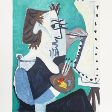 La Peintre by Pablo Picasso, Marina Picasso Estate Lithograph Poster 