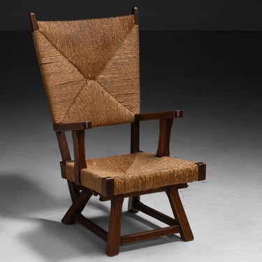 Oak & Rush Armchair