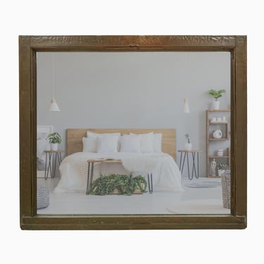 Handcrafted McAlpin Hotel Copper Window Frame Mirror